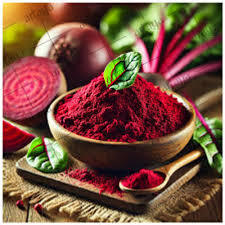 Beetroot powder with fresh beetroots